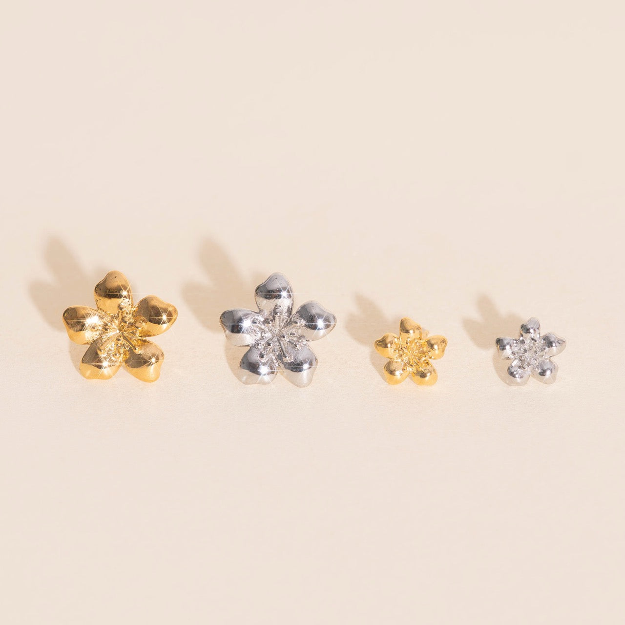 Hibiscus Stud Earrings